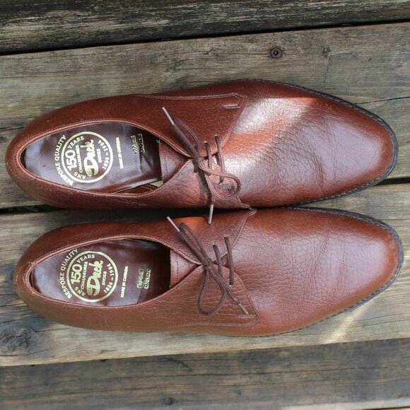 Vintage Dack's Brown Prairie Oxhide Leather Derby, Men's 12 F, Made in Canada - Picture 8 of 12